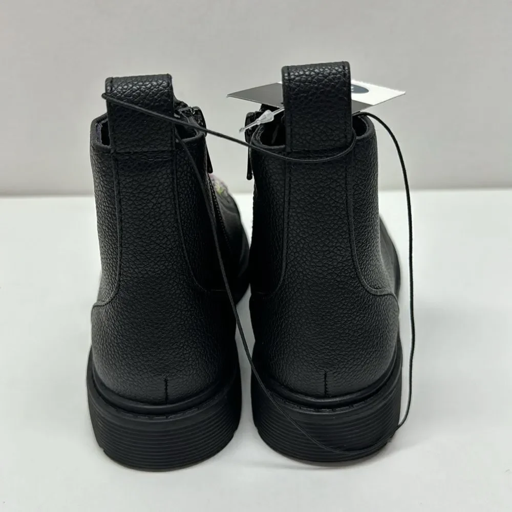 🔥 Art class girl kids Zoe boot Sz 13  Zoe Zipper Lace-Up Combat Boots - Black